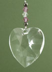 Heart Prism, Pink Beads