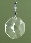 Octagon Prism, Lavender Beads