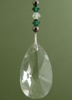 Teardrop Prism, Green Beads